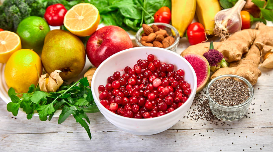 Foods rich in antioxidants